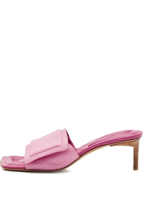 Jacquemus Pre-Owned leather square sandals - Pink