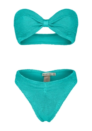 PARAMIDONNA Lucy bow two piece swimsuit - Blue