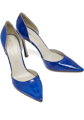 Sergio Rossi Vintage 115mm leather pumps - Blue