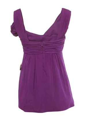 Nicole Miller ruched top - Purple