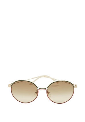 Gucci Pre-Owned round-frame sunglasses - Gold
