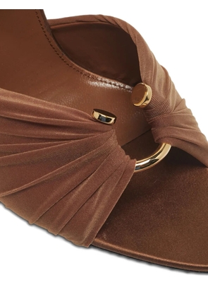 Saint Laurent Pre-Owned Lola ankle-strap sandals - Brown