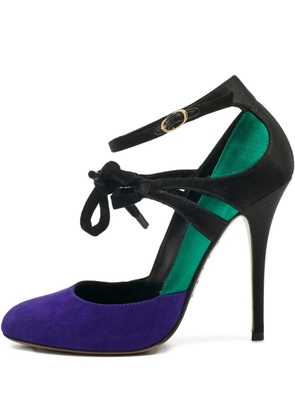 Giuseppe Zanotti suede ankle-strap pumps - Purple