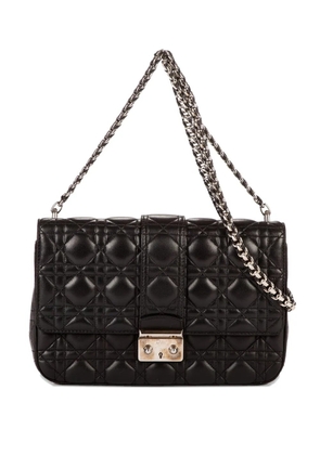 Christian Dior Pre-Owned quilted chain-strap crossbody bag - Black