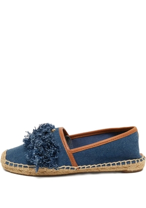 Tory Burch pre-owned denim tassel espadrilles - Blue