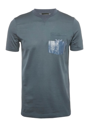 Emporio Armani Pre-Owned pocket crew-neck T-shirt - Blue