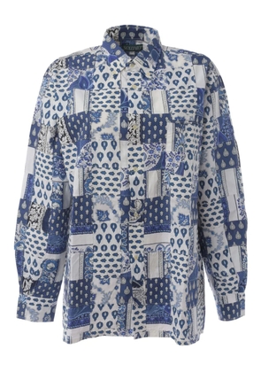 Souleiado patchwork pocket shirt - White