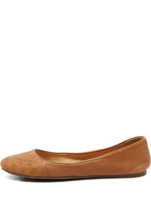 Tory Burch 38.5 calf leather ballet flats - Brown