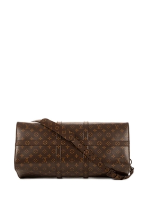 Louis Vuitton Pre-Owned Nebula Keepall Bandouliere 50 Monogrammed chip luggage - Brown