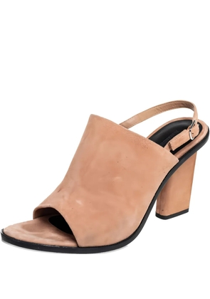 Pre-Owned Alexander Wang 90mm suede sandals - Neutrals