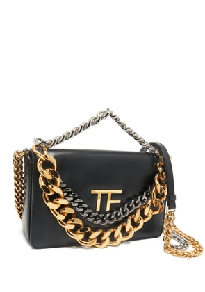 TOM FORD leather chain shoulder bag - Black