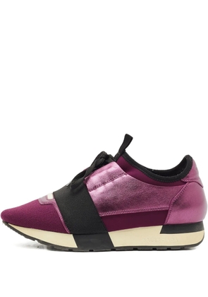 Balenciaga Pre-Owned Race Runner leather sneakers - Purple