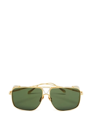 Linda Farrow Enzo geometric sunglasses - Gold