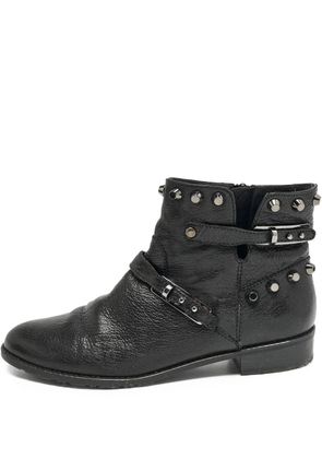 Stuart Weitzman studded buckle boots - Black