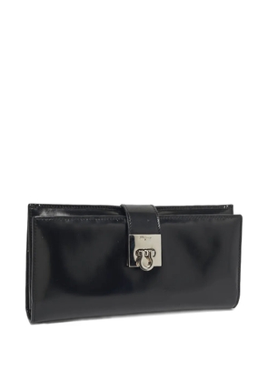 Ferragamo Pre-Owned Gancini leather continental wallet - Black