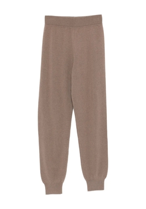 JOSEPH ribbed-knit trousers - Brown