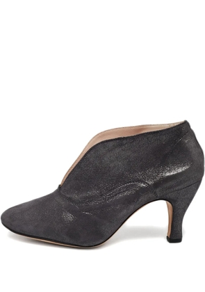 Repetto suede V-cut booties - Grey