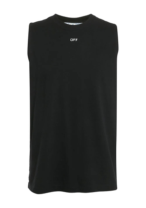 Off-White Pre-Owned logo sleeveless tank top - Black