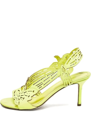 Sergio Rossi Vintage 85mm butterfly-cut heel sandals - Green