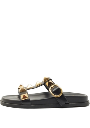 Valentino Garavani Pre-Owned stud-detail leather sandals - Black