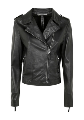 The Jackie Leathers leather biker jacket - Black