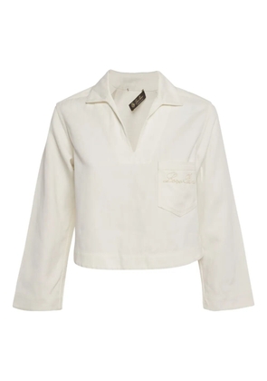 Loro Piana Pre-Owned white embroidered-logo sweatshirt - Neutrals