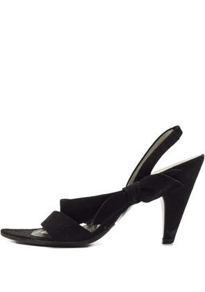 Miu Miu Pre-Owned 95mm bow-detail sandals - Black