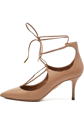 Aquazzura Christy leather pumps - Neutrals