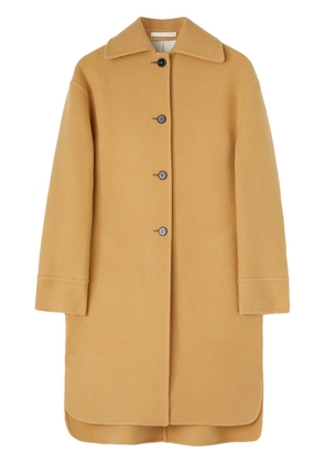 Jil Sander virgin wool single-breasted coat - Brown