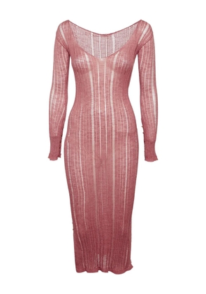 Cult Gaia ribbed midi dress - Pink