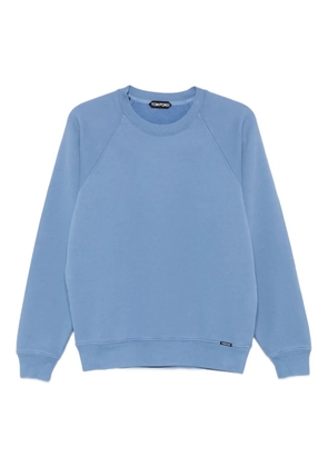 TOM FORD raglan-sleeve crew-neck sweatshirt - Blue