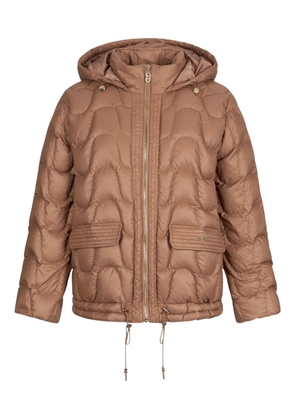 LIU JO quilted hooded jacket - Brown