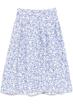 Marni poplin midi skirt - White