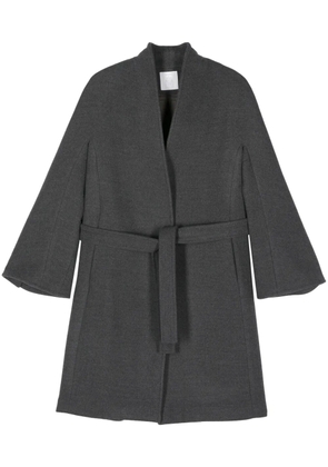 Eleventy belted coat - Grey