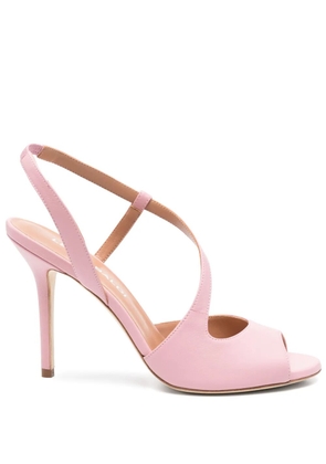 Lella Baldi 95mm leather sandals - Pink