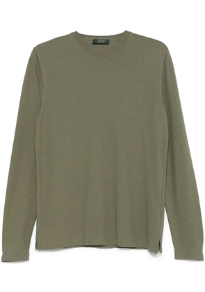 Zanone cotton T-shirt - Green