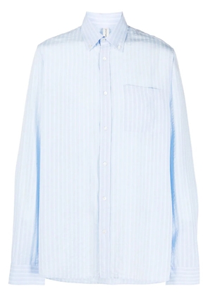 Another Aspect 1.0 stripe-pattern shirt - Blue