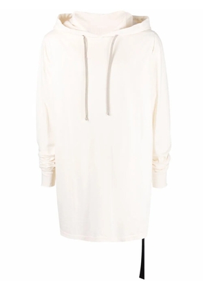 Rick Owens DRKSHDW drawstring pullover hoodie - Neutrals