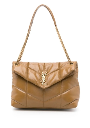 Saint Laurent medium Puffer leather shoulder bag - Brown