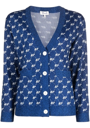 Baum Und Pferdgarten logo-print cardigan - Blue