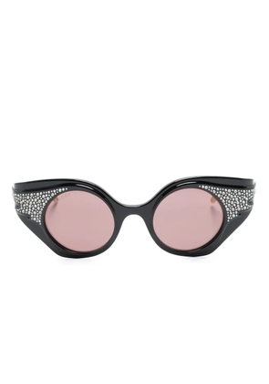 Gucci Eyewear crystal-embellished cat-eye sunglasses - Black