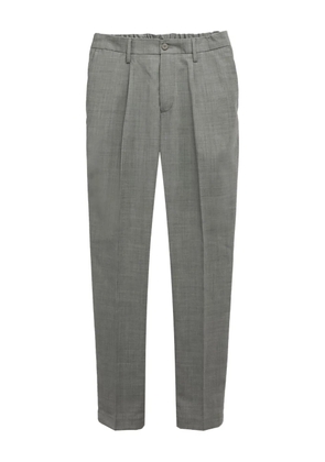 DEVORE pleated elastic-waist trousers - Grey