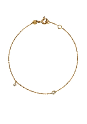 We by WHITEbIRD 18kt yellow gold diamond chain bracelet - YELLOW AND WHITE