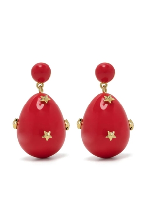 Eshvi mini galaxy drop earrings - Red
