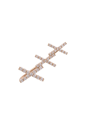 ALINKA 18kt rose gold KATIA diamond left ear cuff - Metallic