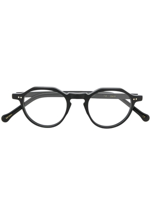 Lesca round frame glasses - Black