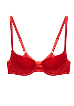 Fleur Du Mal Luxe seamless balconette bra - Red