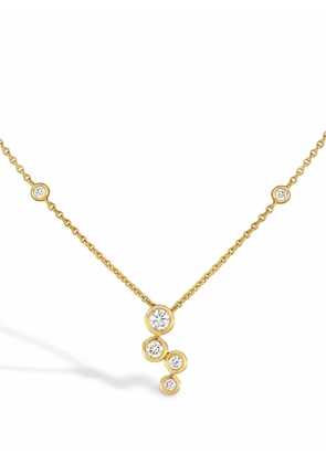 Pragnell 18kt rose gold Bubbles diamond drop pendant necklace - Pink