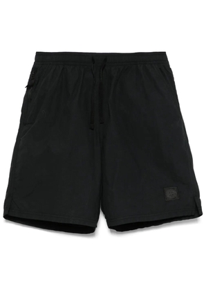 Stone Island Compass-motif track shorts - Black
