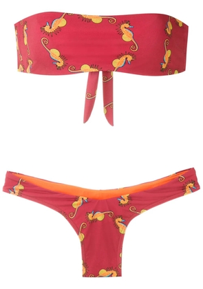 Amir Slama strapless bikini set - Red